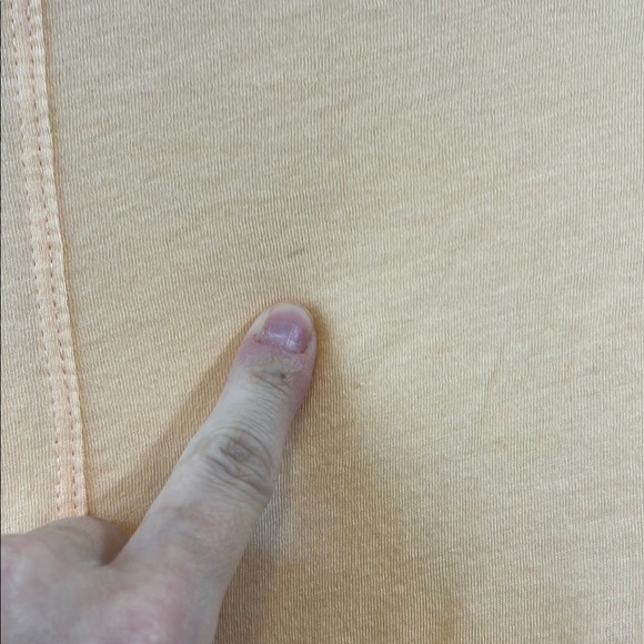 Bordeaux Semi Sheer Peachy Orange Dolman Sleeve Boxy Fit Blouse - Size Small - Picture 10 of 10